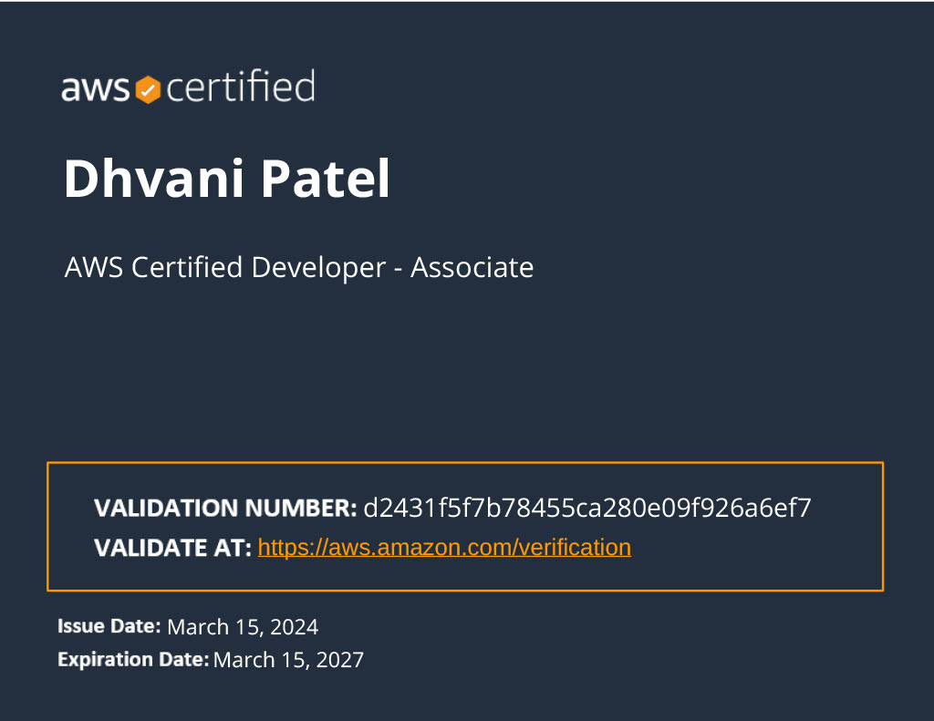 AWS Certified Developer – Associate